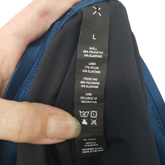 Ten Thousand Session Short 7" Teal Mens L Large Workout Athletic - Picture 2 of 9